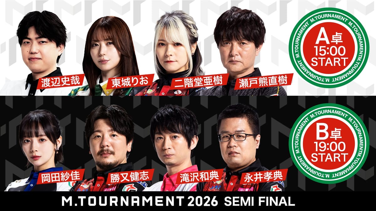 【Mトーナメント】準決勝A卓／各選手の想いが強く交錯！大逆転劇を制したのは！？